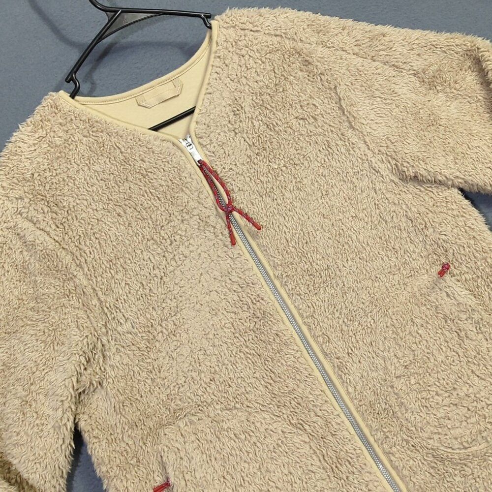 Lululemon Jacket Women's 10 Beige Trench Oh So Sherpa Full Zip Pockets